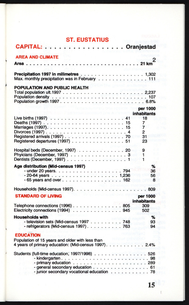 STATISTICAL ORIENTATION 1998 - Page 15