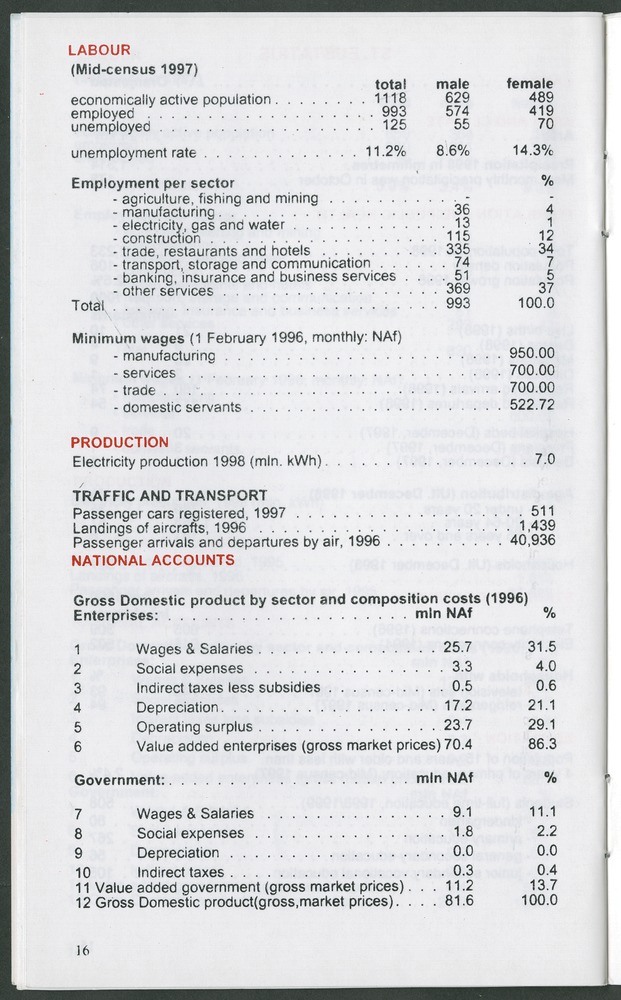 STATISTICAL ORIENTATION 1999 - Page 16