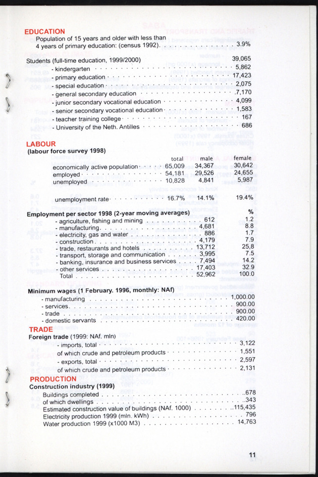 STATISTICAL ORIENTATION 2000 - Page 11