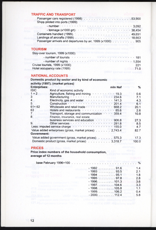 STATISTICAL ORIENTATION 2000 - Page 12