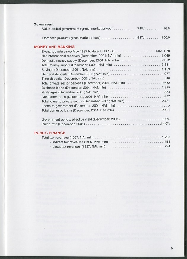 STATISTICAL ORIENTATION 2001 - Page 5