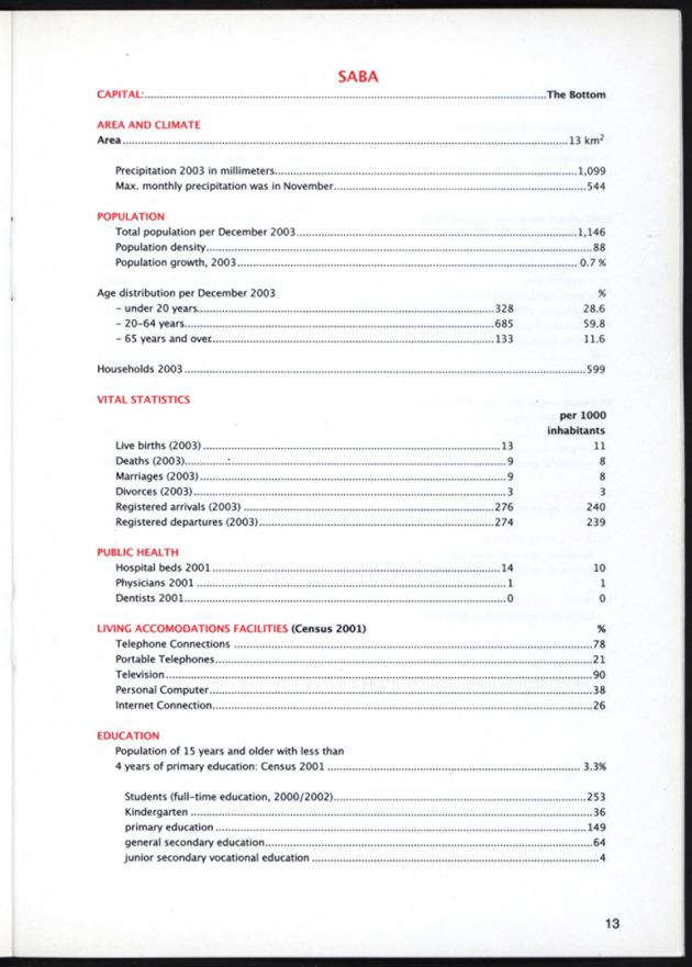 STATISTICAL ORIENTATION 2003 - Page 13