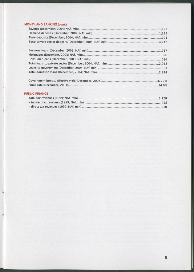 STATISTICAL ORIENTATION 2004 - Page 5