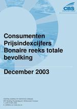 Consumenten Prijsindexcijfers December 2003