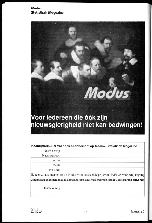 Modus Jaargang 2 Nummer 1 - Page iv