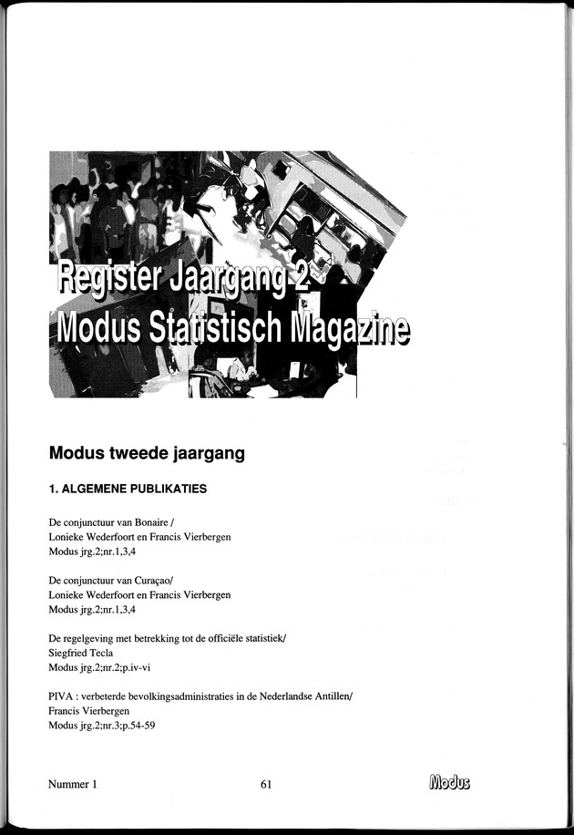 Modus Jaargang 3 Nummer 1 - Page 61