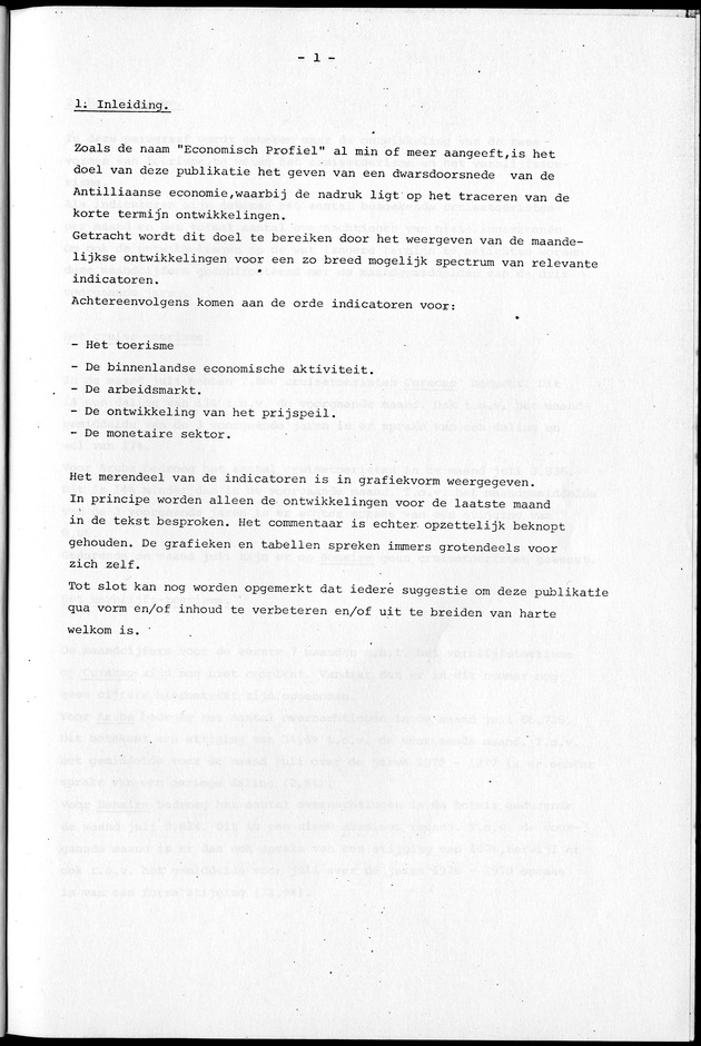 Economisch Profiel September 1979, Nummer 8 - Page 1
