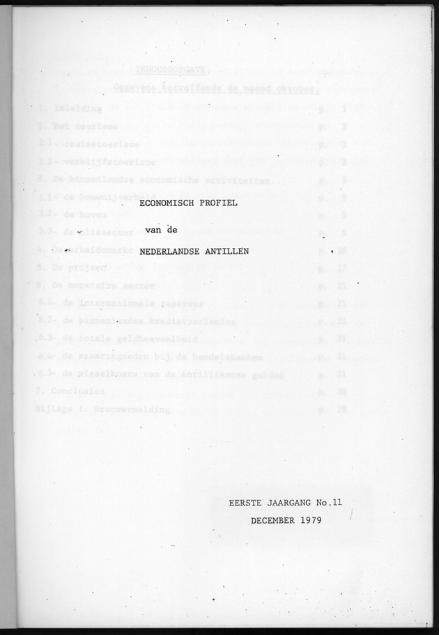 Economisch Profiel December 1979, Nummer 11 - Title Page