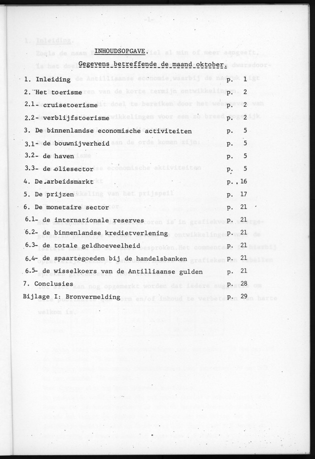 Economisch Profiel December 1979, Nummer 11 - Inhoudsopgave