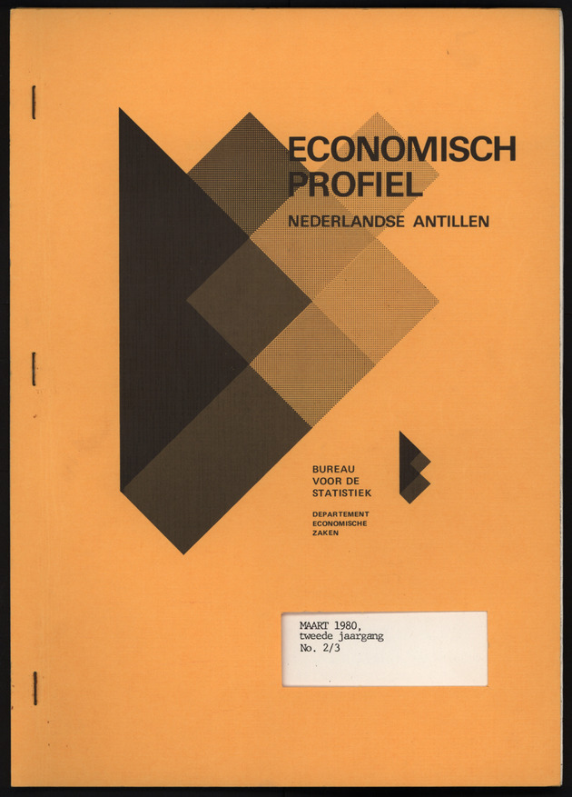Economisch Profiel Maart 1980, Nummer 2+3 - Front Cover