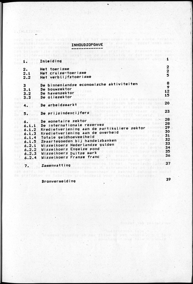 Economisch Profiel Juni 1984, Nummer 2 - Inhoudsopgave