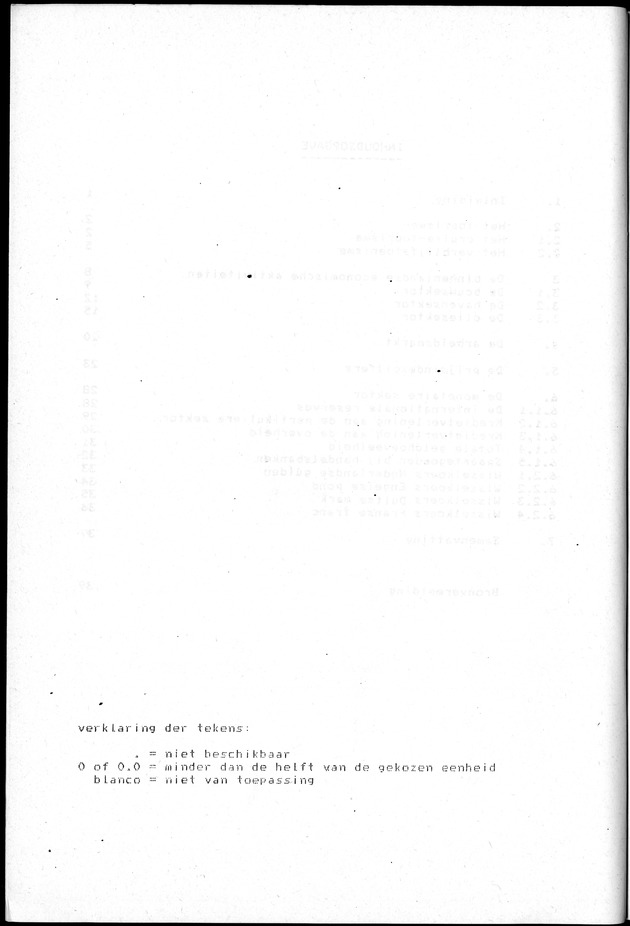 Economisch Profiel Juni 1984, Nummer 2 - verklaring der tekens
