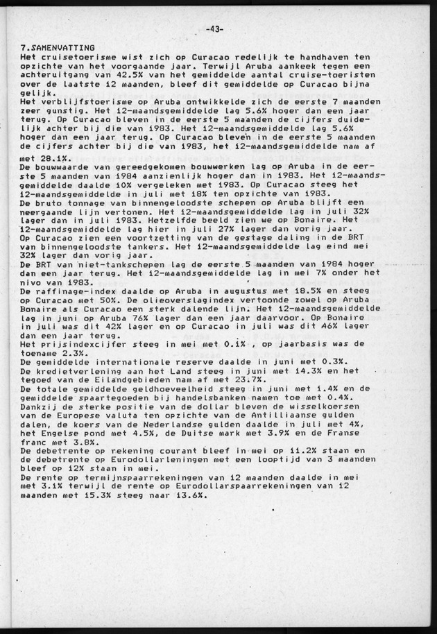 Economisch Profiel Juli/Augustus/September 1984, Nummer 3+4+5 - Page 43