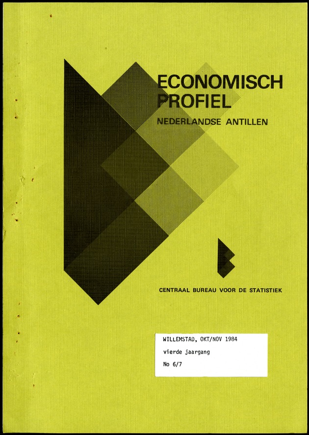 Economisch Profiel Oktober/November 1984,  Nummer 6+7 - Front Cover
