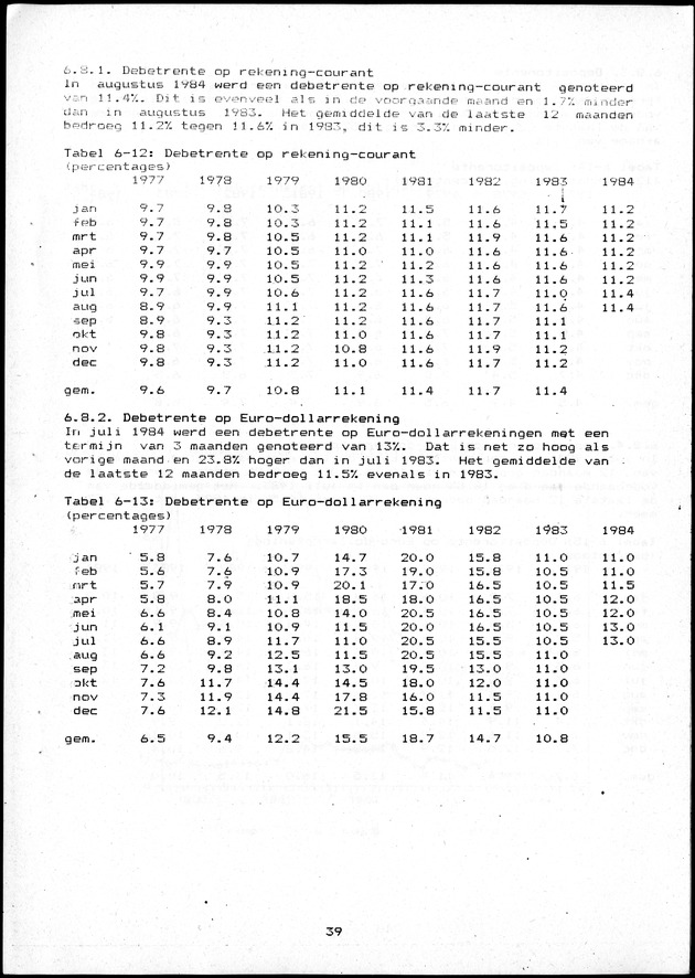 Economisch Profiel Oktober/November 1984,  Nummer 6+7 - Page 39