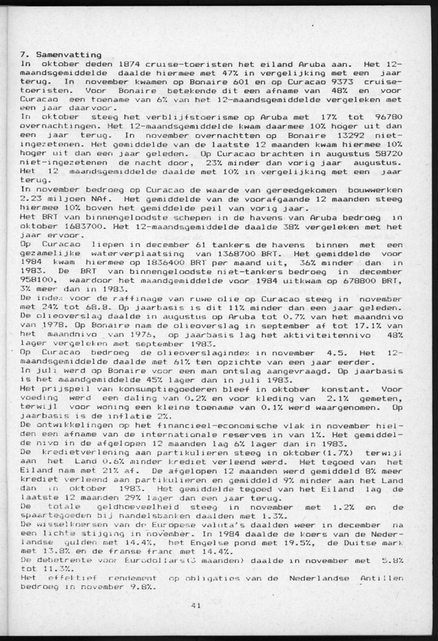 Economisch Profiel Januari 1985, Nummer 8+9 - Page 41