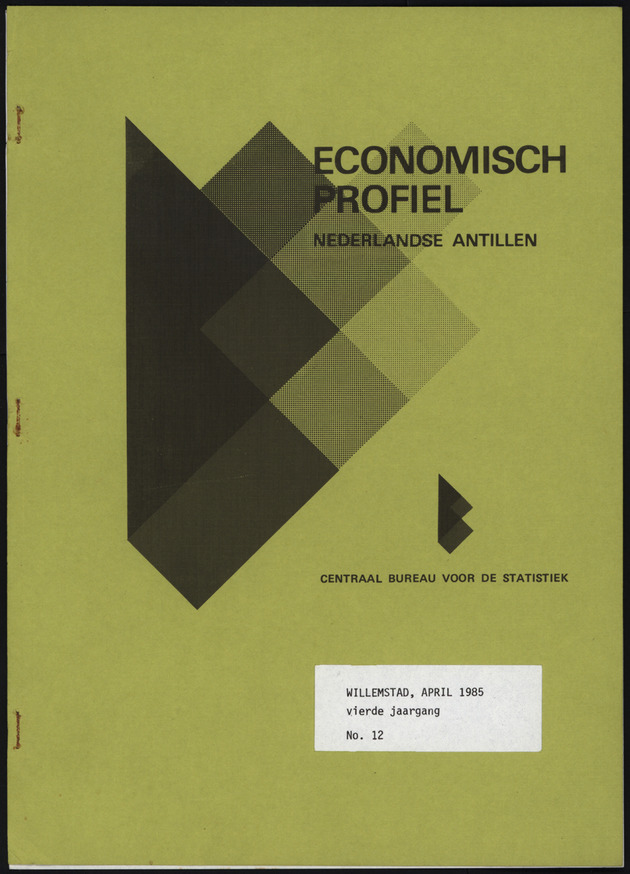 Economisch Profiel April 1985, Nummer 12 - Front Cover