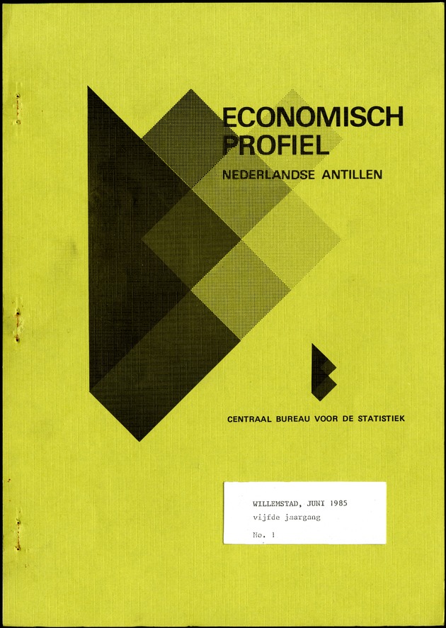 Economisch Profiel Juni 1985, Nummer 1 - Front Cover
