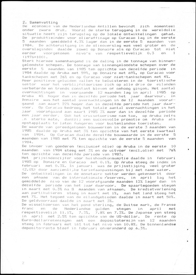 Economisch Profiel Juni 1985, Nummer 1 - Page 2