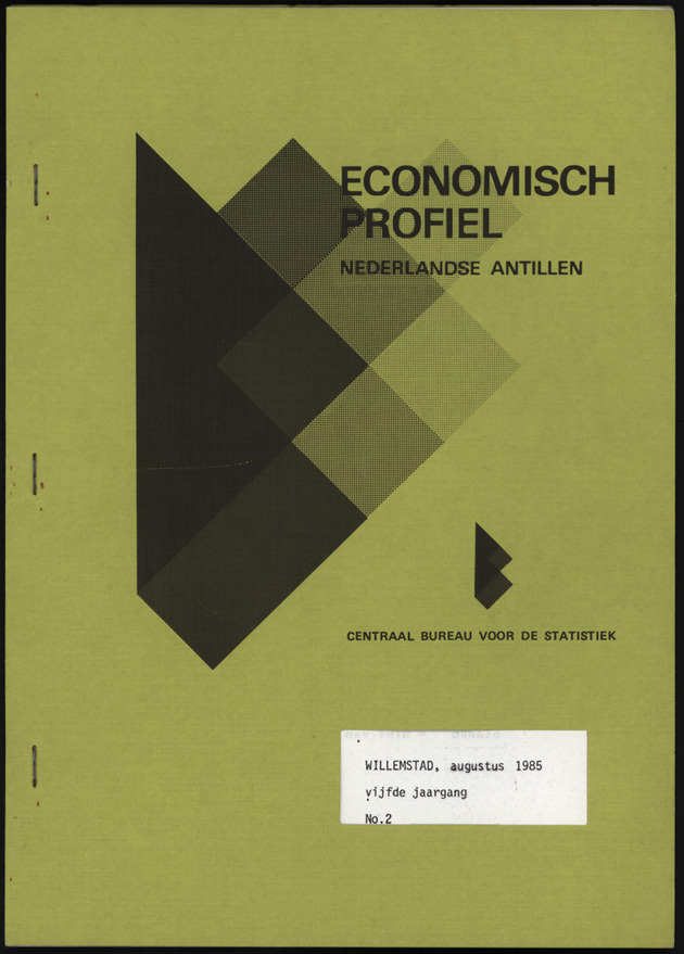 Economisch Profiel Augustus 1985, Nummer 2 - Front Cover