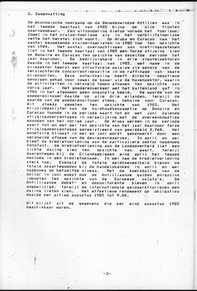 Economisch Profiel Augustus 1985, Nummer 2 - Page 2