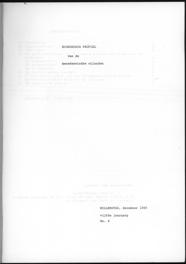 Economisch Profiel December 1985, Nummer 4 - Title Page