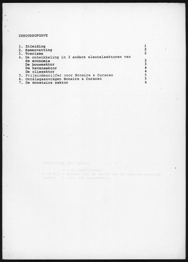 Economisch Profiel April 1986, Nummer 6 - Inhoudsopgave