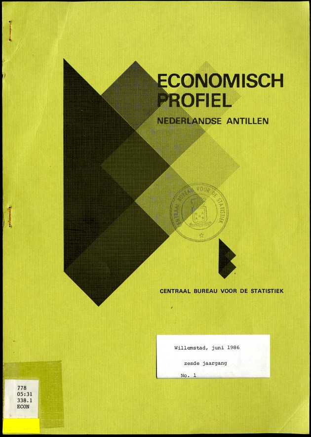 Economisch Profiel Juni 1986, Nummer 1 - Front Cover