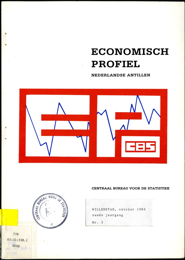 Economisch Profiel Oktober 1986, Nummer 3 - Front Cover