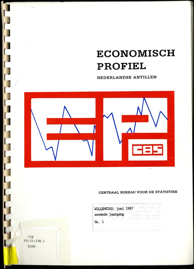 Economisch Profiel Juni 1987, Nummer 1 - Front Cover