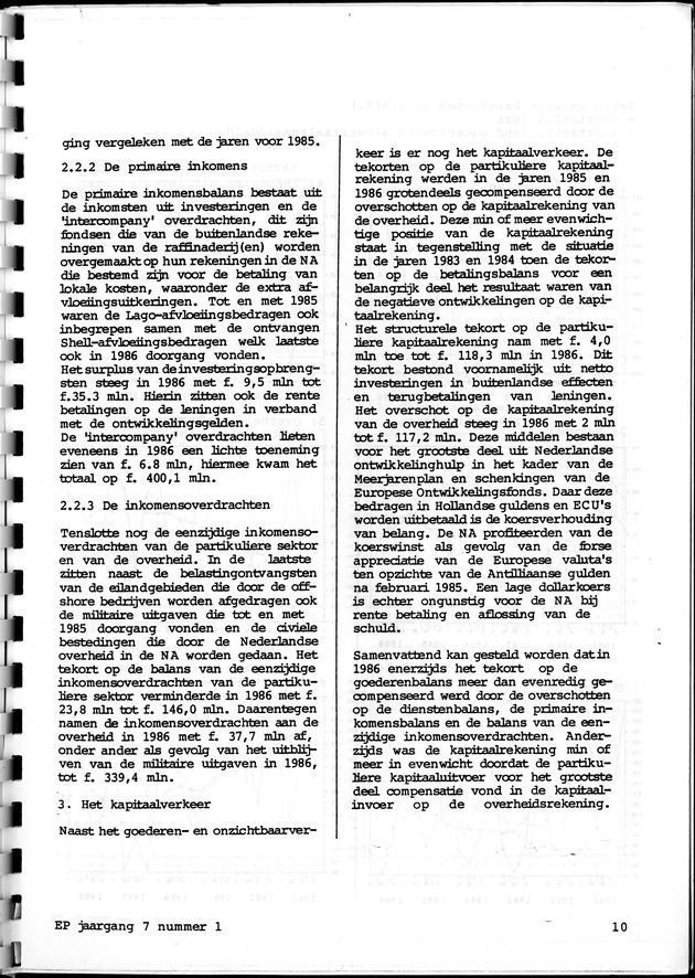 Economisch Profiel Juni 1987, Nummer 1 - Page 10