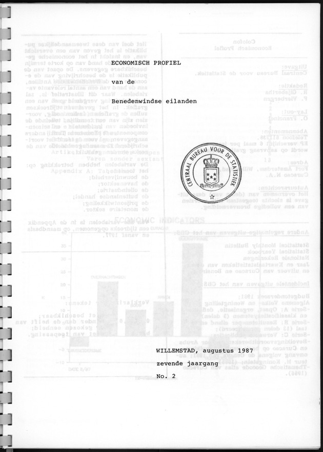 Economisch Profiel Augustus 1987, Nummer 2 - Title Page