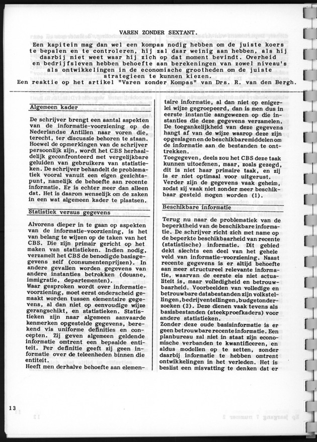 Economisch Profiel Augustus 1987, Nummer 2 - Page 13
