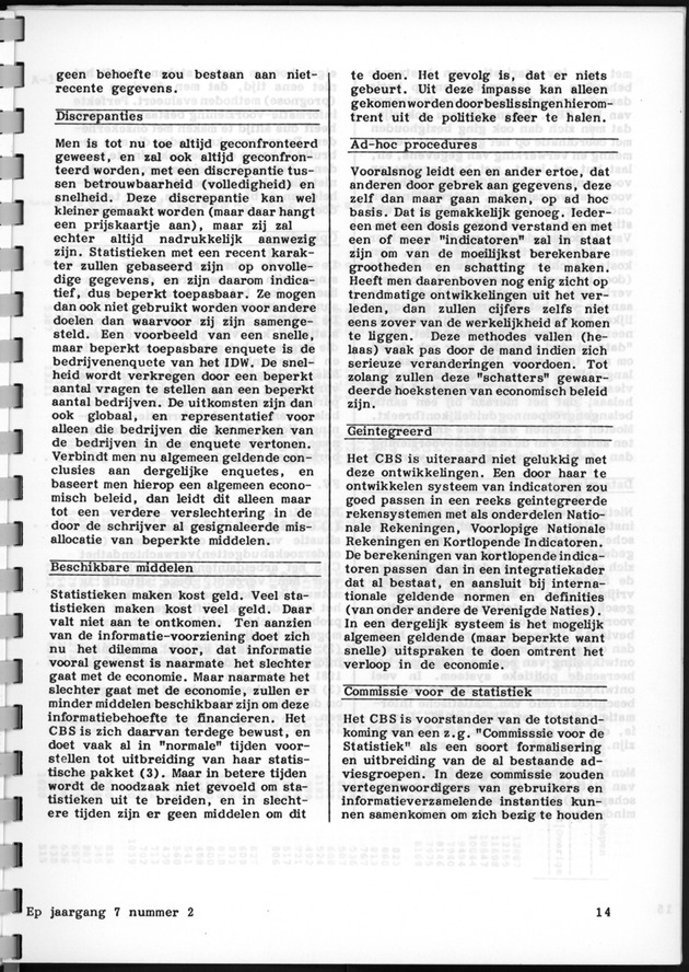 Economisch Profiel Augustus 1987, Nummer 2 - Page 14