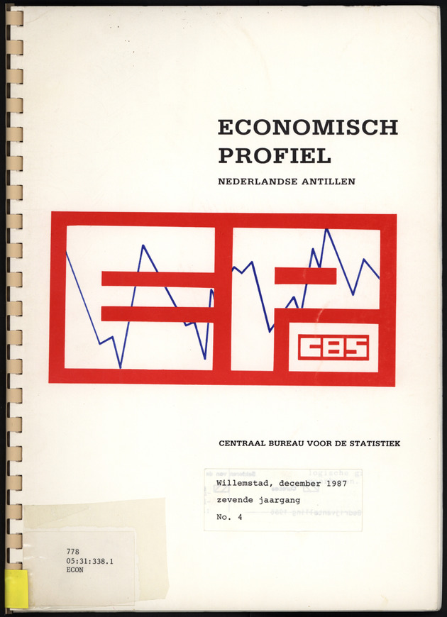 Economisch Profiel December 1987, Nummer 4 - Front Cover