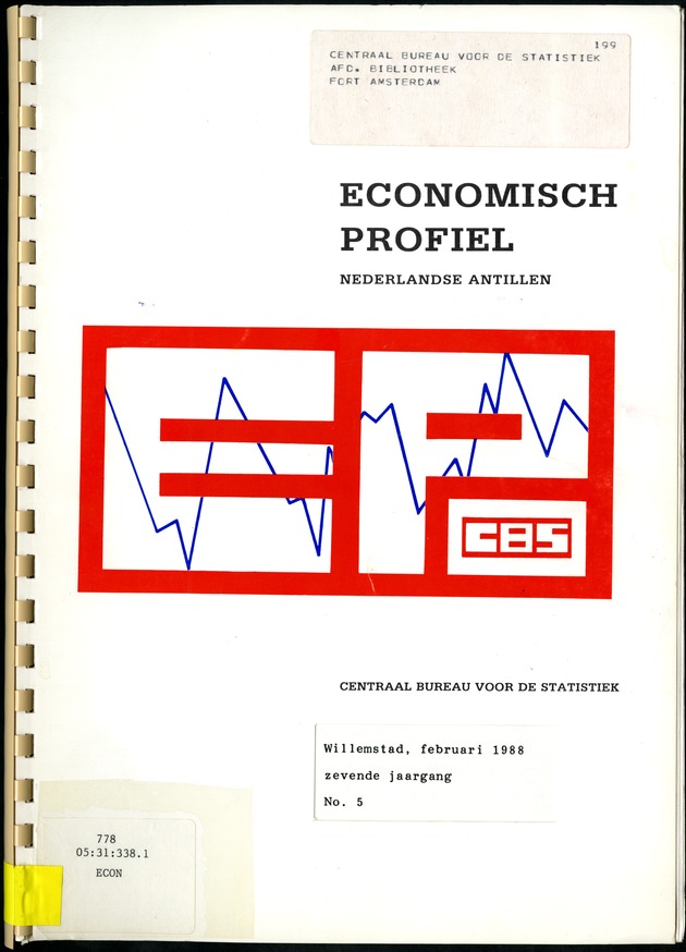 Economisch Profiel Februari 1988, Nummer 5 - Front Cover