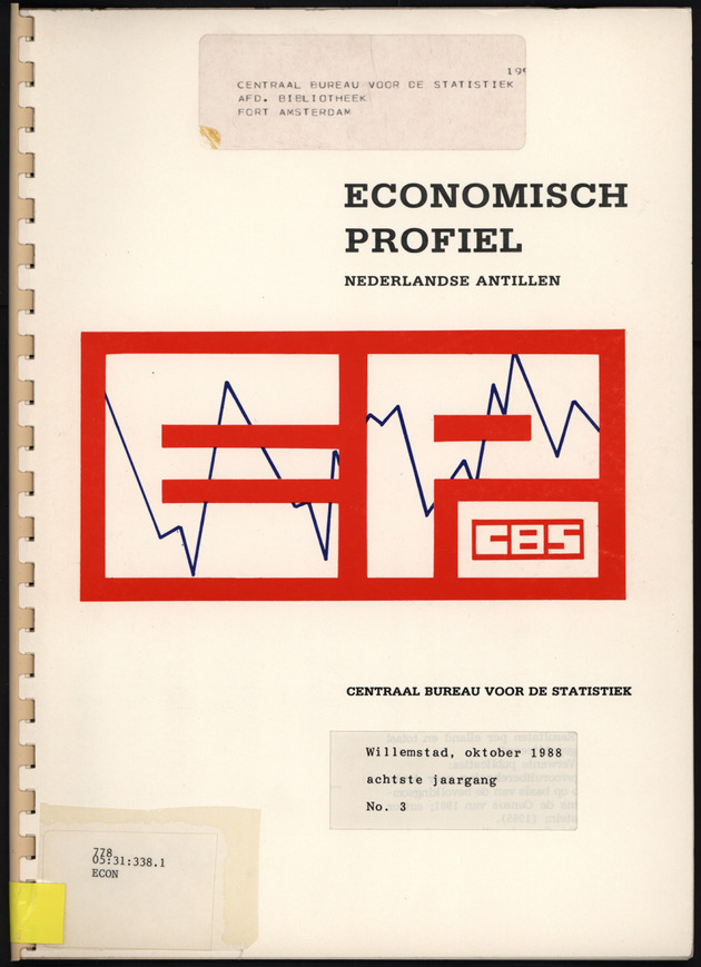 Economisch Profiel Oktober 1988, Nummer 3 - Front Cover