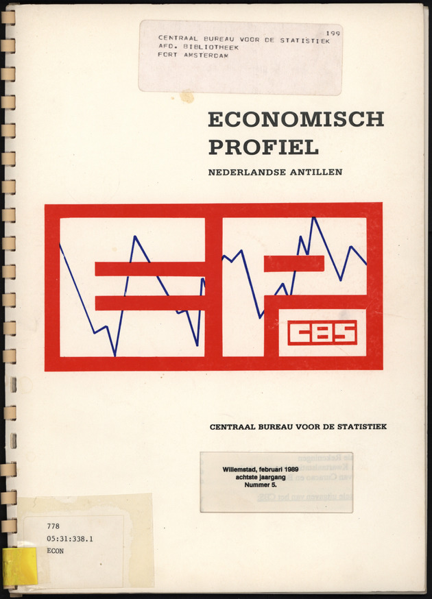 Economisch Profiel Februari 1989, Nummer 5 - Front Cover
