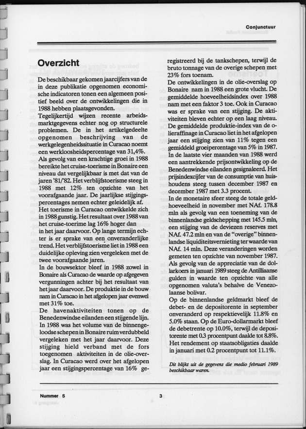 Economisch Profiel Februari 1989, Nummer 5 - Page 3