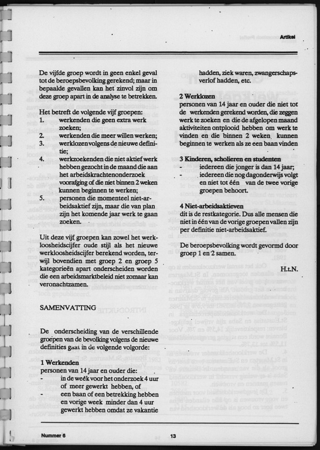 Economisch Profiel April 1989, Nummer 6 - Page 13