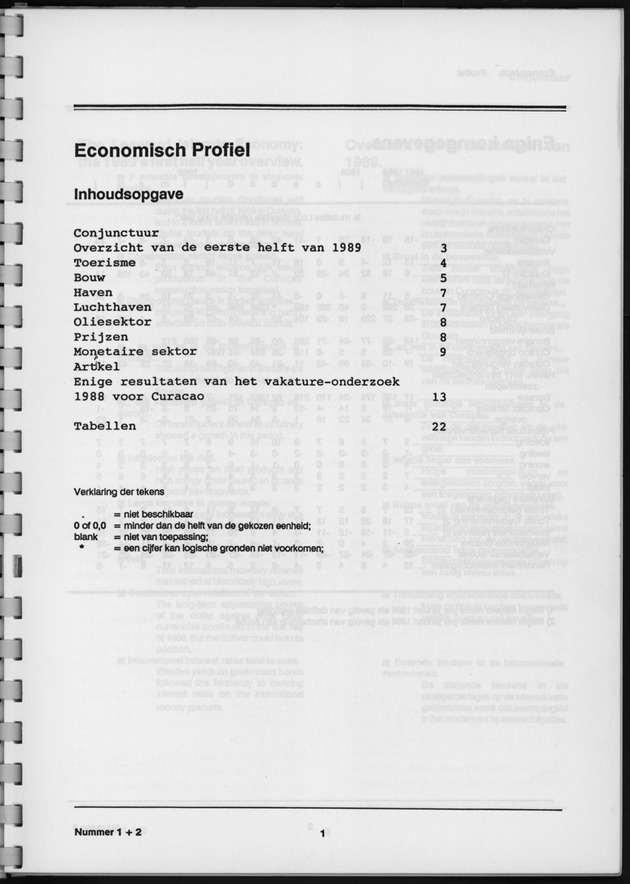 Economisch Profiel Augustus 1989, Nummer 1+2 - Page 1