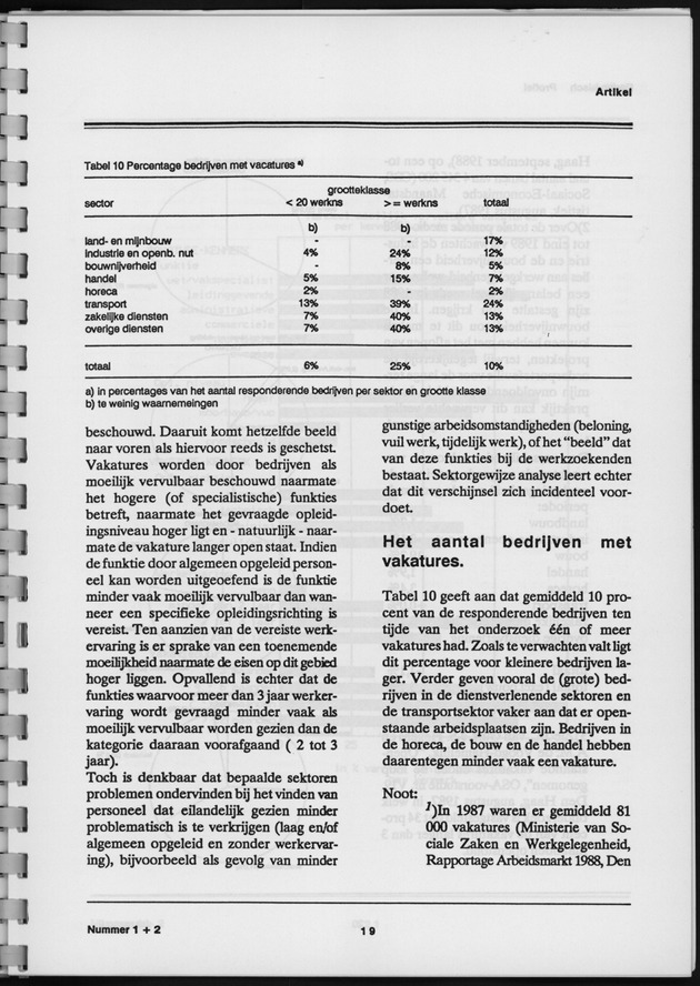 Economisch Profiel Augustus 1989, Nummer 1+2 - Page 19