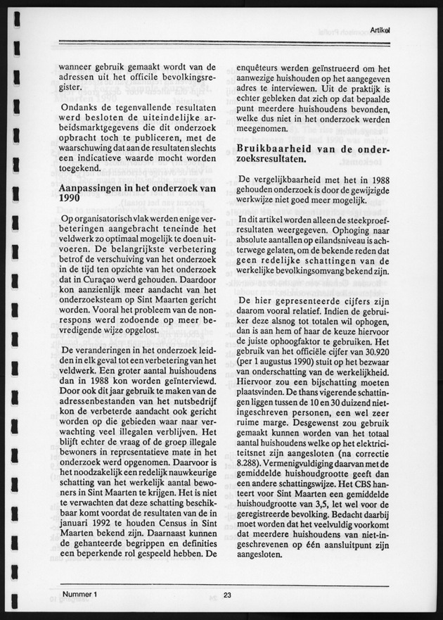 Economisch Profiel Juni 1991, Nummer 1 - Page 23