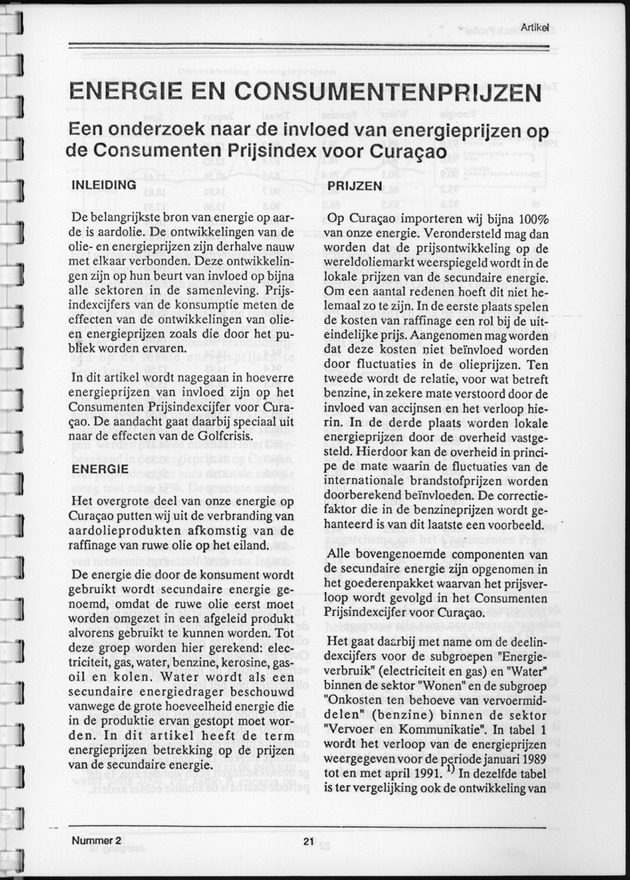 Economisch Profiel September 1991, Nummer 2 - Page 21