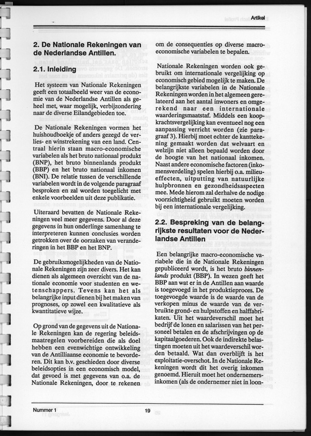 Economisch Profiel Juni 1992, Nummer 1 - Page 19