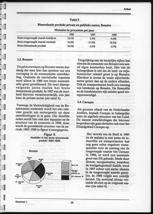 Economisch Profiel Juni 1992, Nummer 1 - Page 25