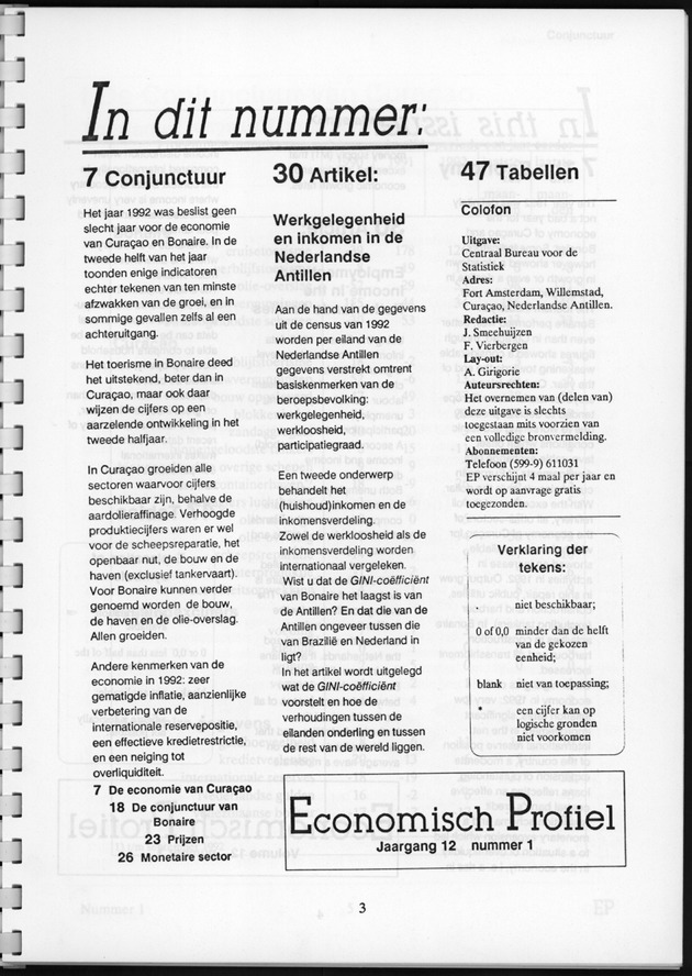 Economisch Profiel Juni 1993, Nummer 1 - Page 3