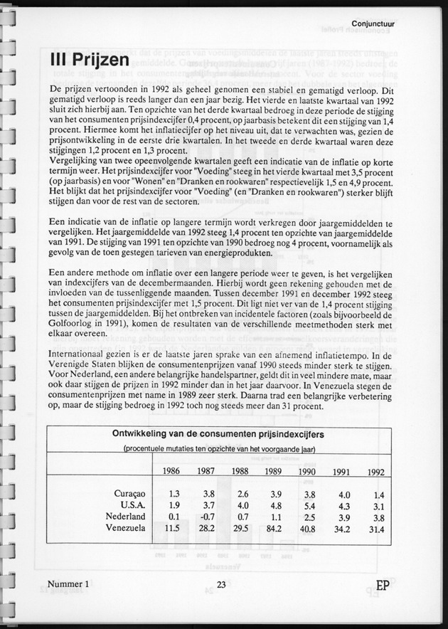 Economisch Profiel Juni 1993, Nummer 1 - Page 23