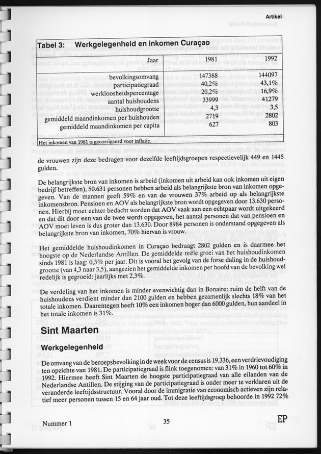 Economisch Profiel Juni 1993, Nummer 1 - Page 35