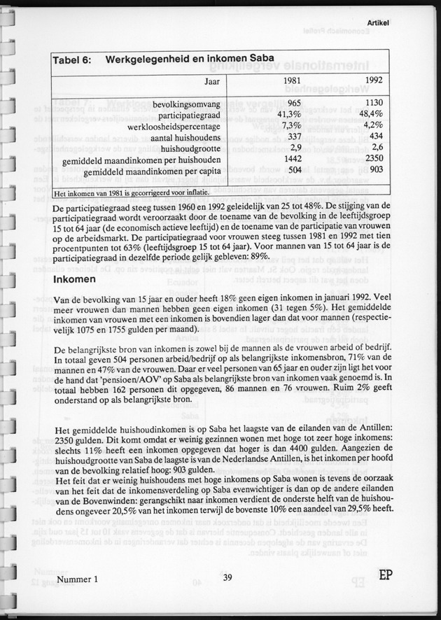 Economisch Profiel Juni 1993, Nummer 1 - Page 39
